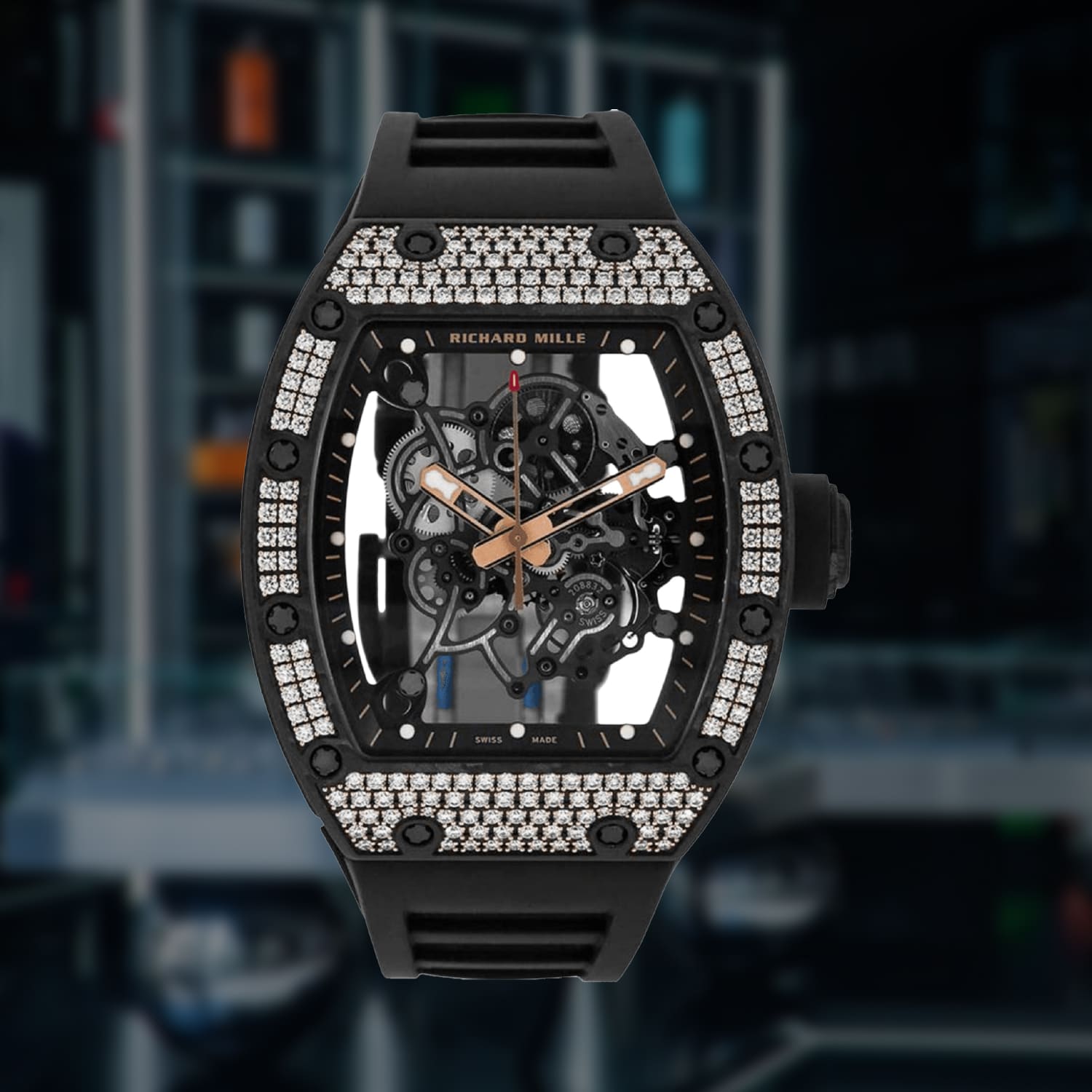 Richard Mille RM-055 Rose Gold Carbon TPT Diamond Bubba Watson | The Watch Meister