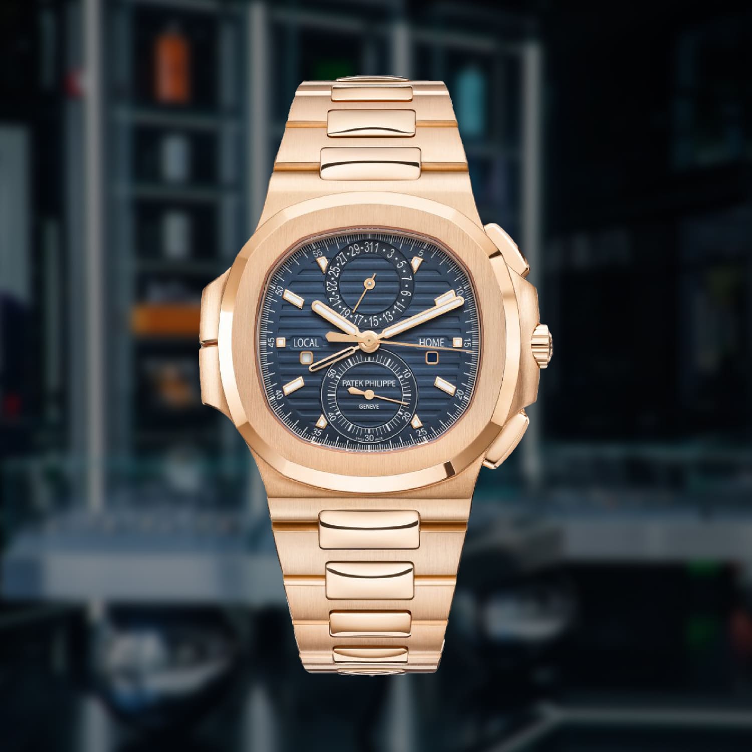 Patek Philippe 5990R Rose Gold , Blue Dial | The Watch Meister