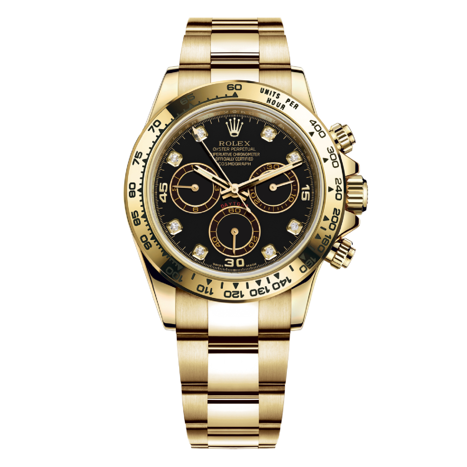 Rolex Daytona Cosmograph Yellow Gold, Black Dial | The Watch Meister