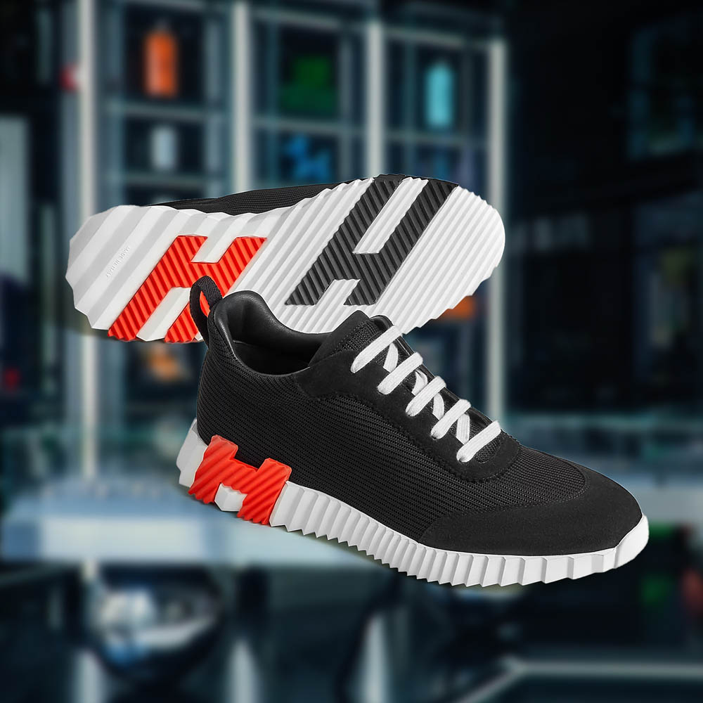 Hermes Bouncing Sneakers Black and White | The Watch Meister